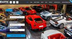 Desktop Screenshot of exoticcarrental.com