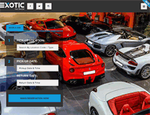 Tablet Screenshot of exoticcarrental.com